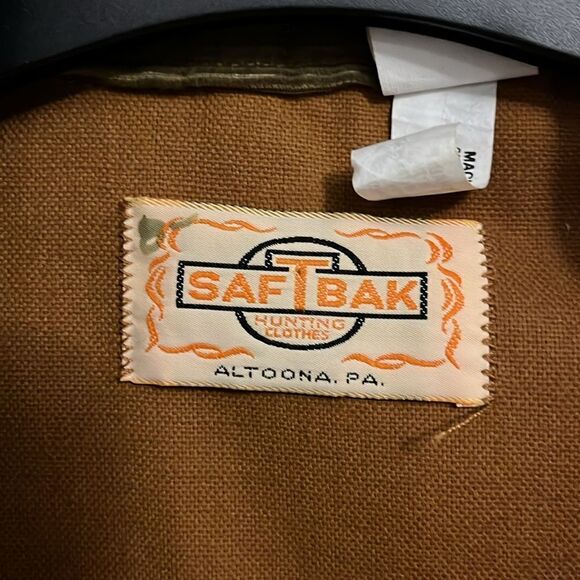 Vintage NEW SafTBak Cotton Duck Bird Hunting Shotgun Jacket M retro Altoona PA - Picture 2 of 11